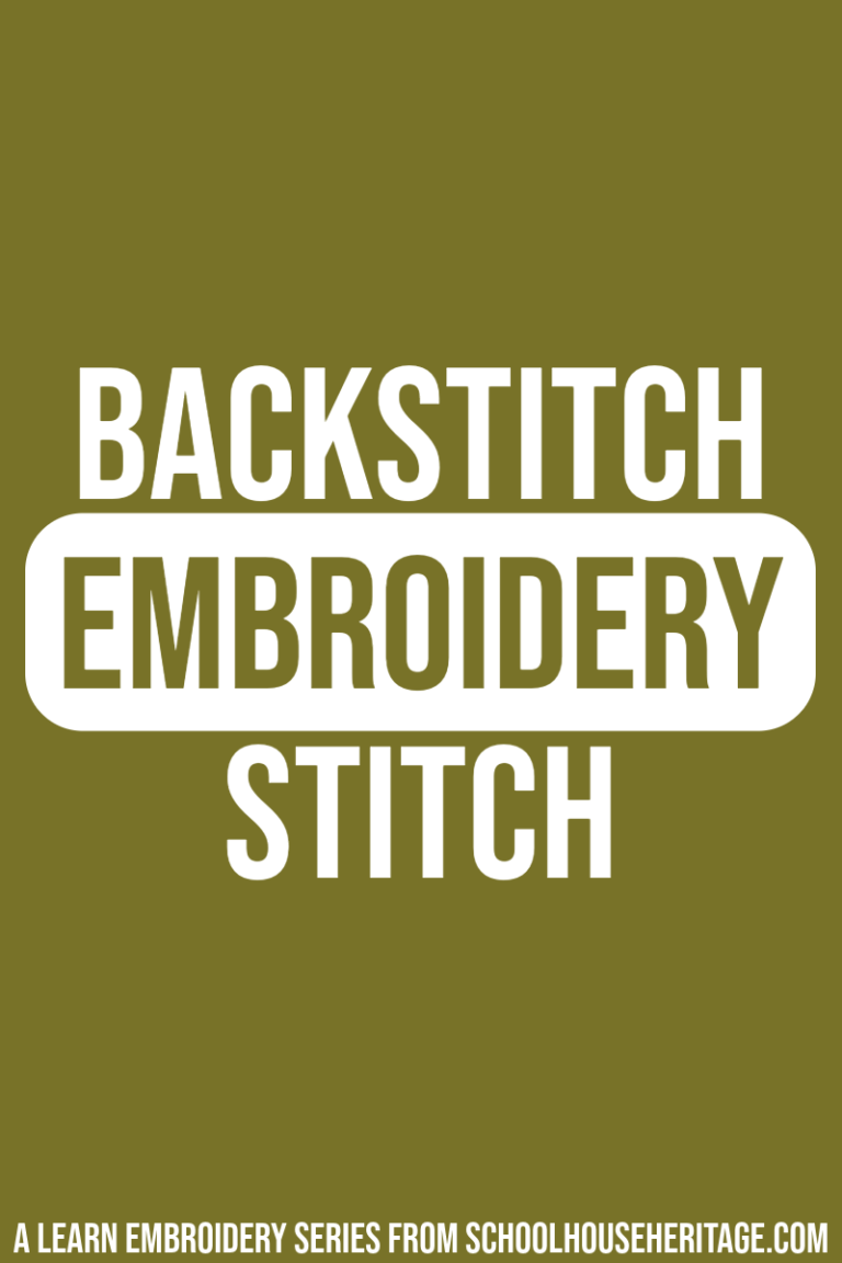 how to backstitch embroidery stitch