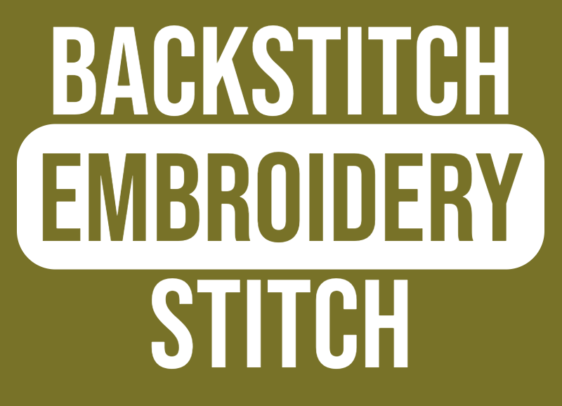 how to backstitch embroidery stitch