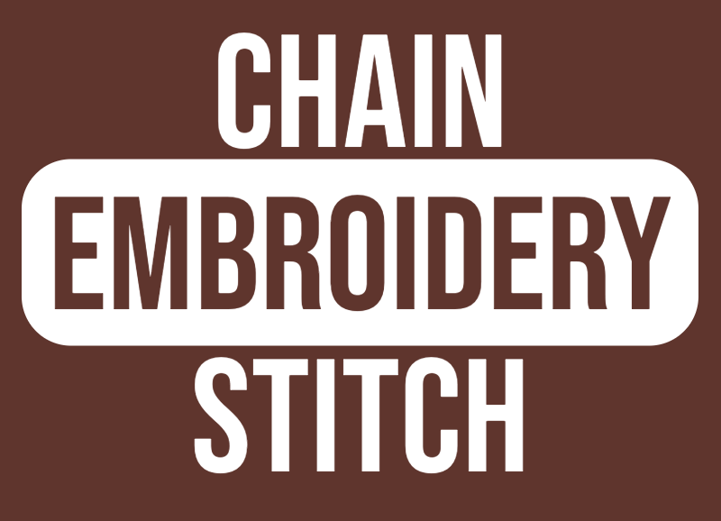 how to chain stitch embroidery stitch