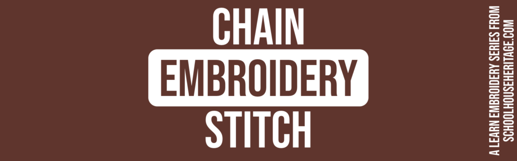 how to chain stitch embroidery stitch