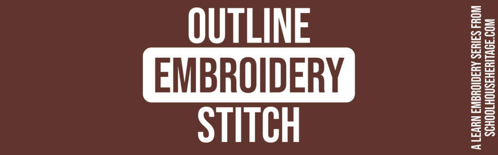 how to outline stitch embroidery stitch