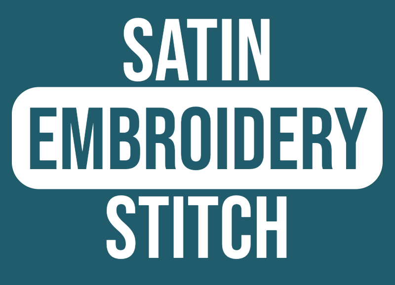 how to satin stitch embroidery stitch