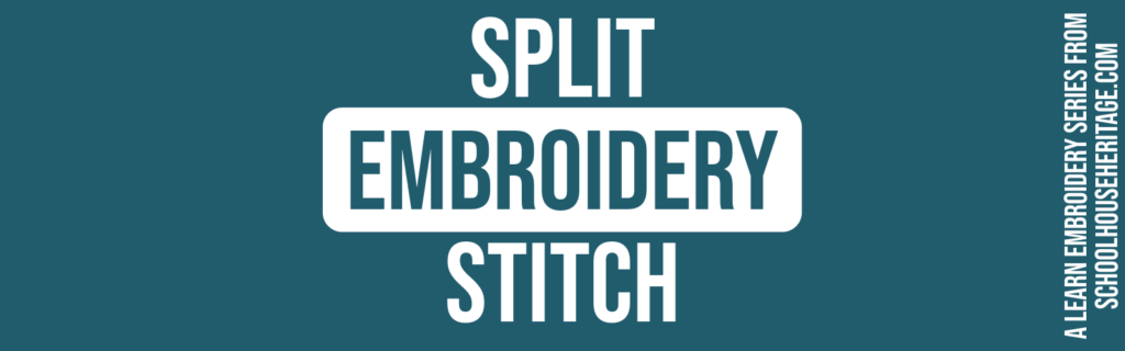 how to split stitch embroidery stitch