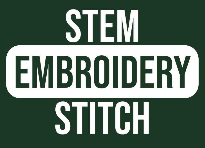 how to stem stitch embroidery stitch