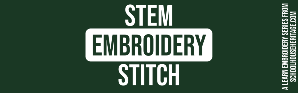 how to stem stitch embroidery stitch